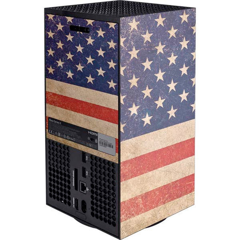 Distressed American Flag XBox Series X Digital Edition Console Skin