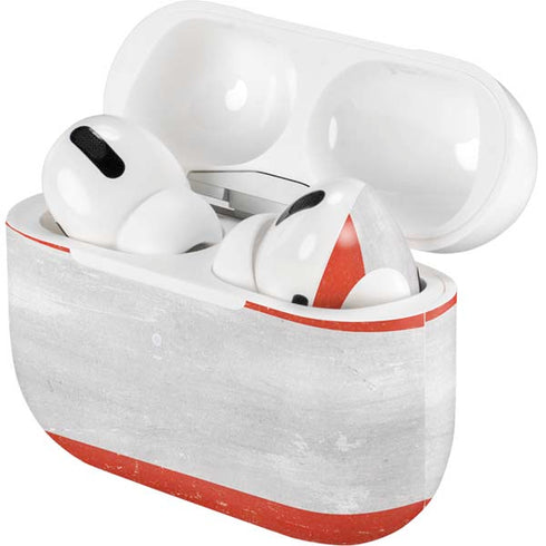 Distressed Austria Flag AirPods Skins