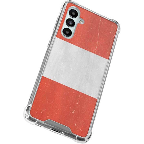 Distressed Austria Flag Galaxy A16 5G Clear Case