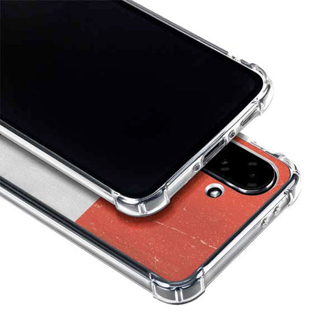 Distressed Austria Flag Galaxy A36 5G Clear Case