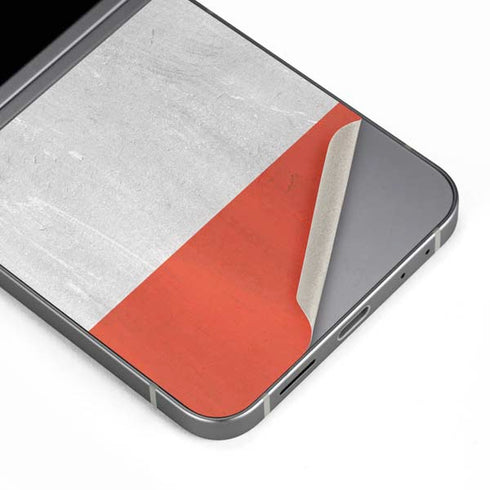 Distressed Austria Flag Galaxy Z Flip6 Skin