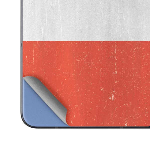 Distressed Austria Flag Galaxy Z Fold5 5G Skin