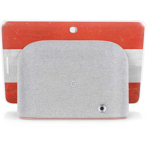 Distressed Austria Flag Google Home Hub Skin