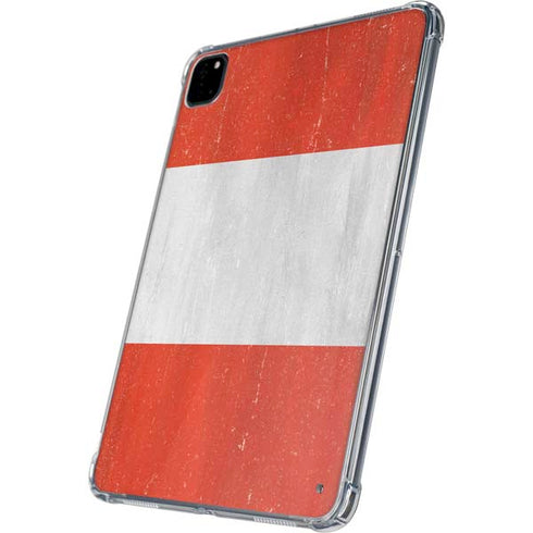 Distressed Austria Flag iPad Pro 11in (2024) Clear Case