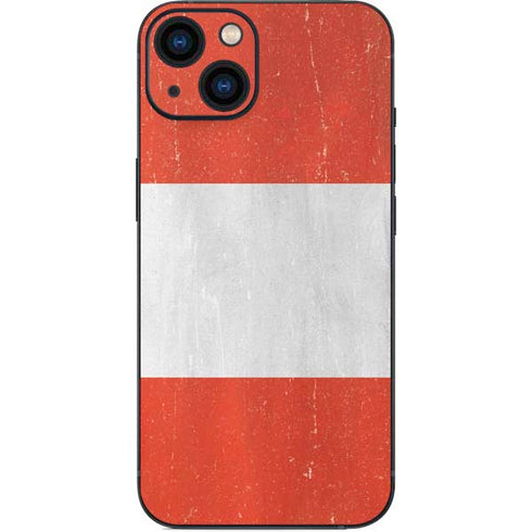 Distressed Austria Flag iPhone 15 Skin