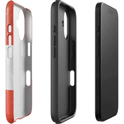 Distressed Austria Flag iPhone 16 Impact Case