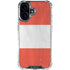 Distressed Austria Flag iPhone 16 Plus Clear Case