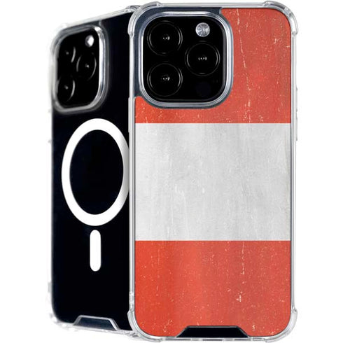 Distressed Austria Flag iPhone 16 Pro Max MagSafe Case