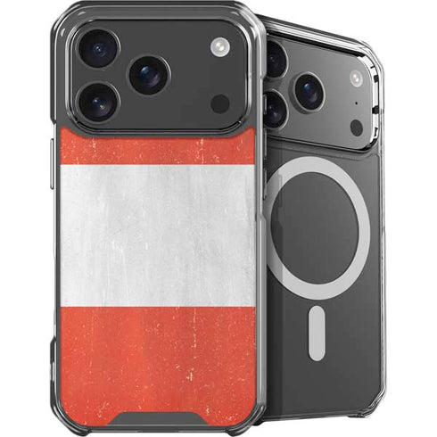 Distressed Austria Flag iPhone 18 Pro MagSafe Case