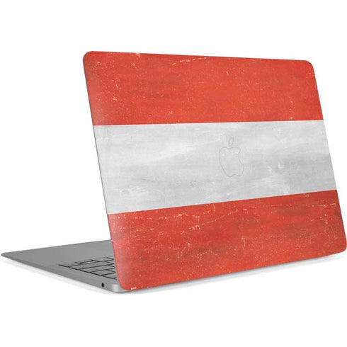 Distressed Austria Flag Apple MacBook Air Skin