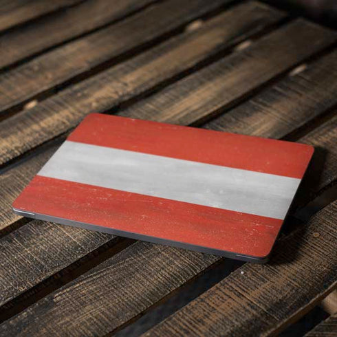 Distressed Austria Flag Apple MacBook Air Skin