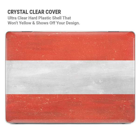 Distressed Austria Flag MacBook Pro 14in (2021-24) Case plus Skin