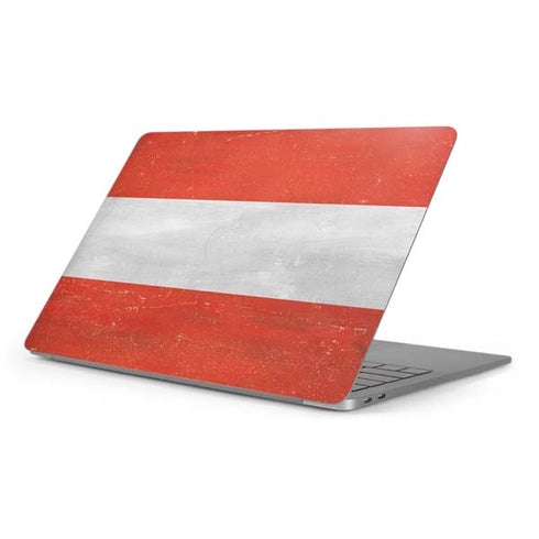Distressed Austria Flag Apple MacBook Pro 16-inch Skin