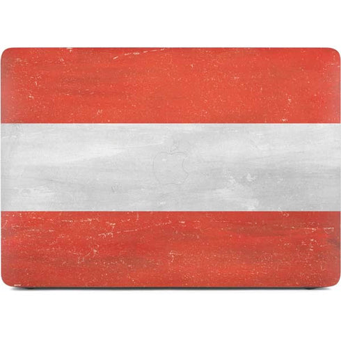 Distressed Austria Flag Apple MacBook Pro 16-inch Skin