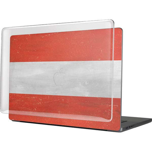 Distressed Austria Flag MacBook Cases