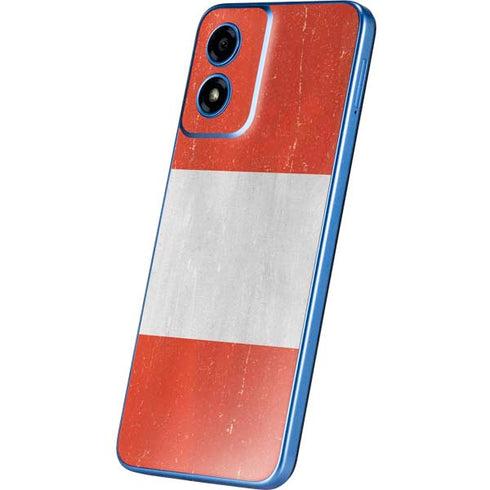 Distressed Austria Flag Moto G Play 4G (2024) Skin