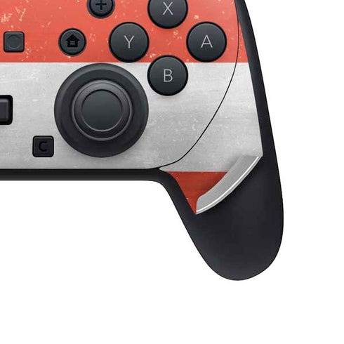 Distressed Austria Flag Nintendo Switch 2 (2025) Pro Controller Skin