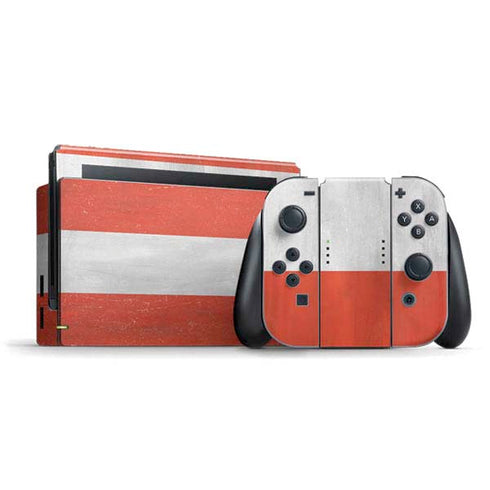 Distressed Austria Flag Nintendo Skins