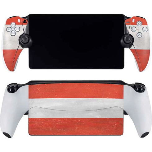 Distressed Austria Flag PlayStation Portal Remote Player Skin