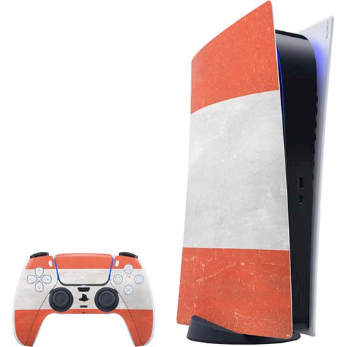 Distressed Austria Flag PlayStation PS5 Skins
