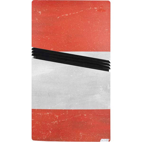 Distressed Austria Flag PS5 Pro Console Skin