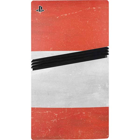 Distressed Austria Flag PS5 Pro Disk Bundle Skin