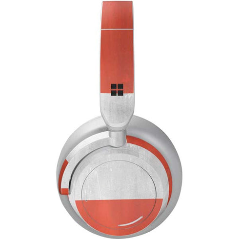 Distressed Austria Flag Surface Headphones Skin