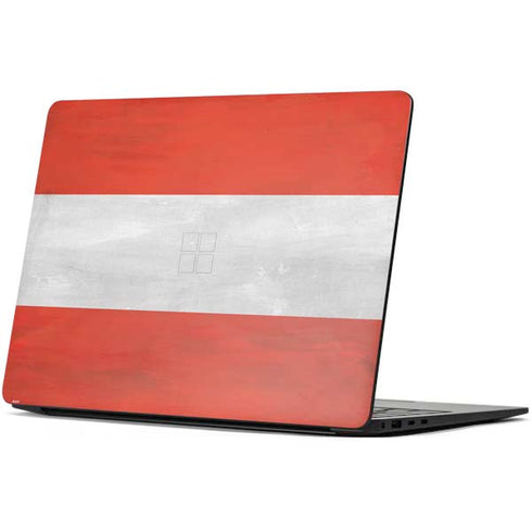 Distressed Austria Flag Surface Laptop 7 13.8in Skin
