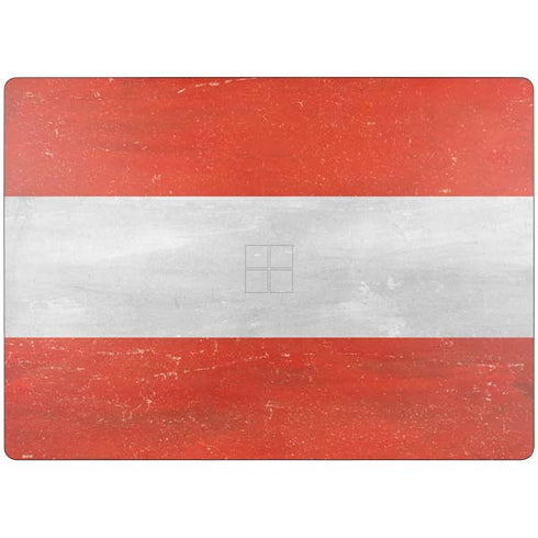Distressed Austria Flag Surface Laptop 7 13.8in Skin