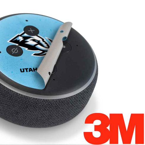 NHL Utah Mammoth Distressed Blue Amazon Echo Dot Skin