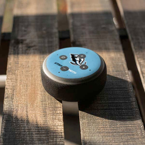 NHL Utah Mammoth Distressed Blue Amazon Echo Dot Skin