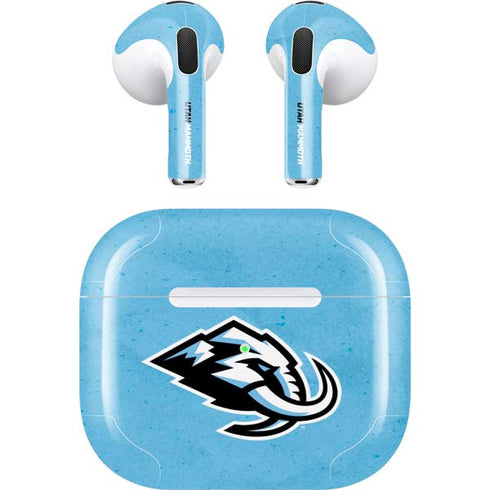 NHL Utah Mammoth Distressed Blue Apple AirPods (3rd Gen 2021) Skin