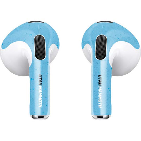 NHL Utah Mammoth Distressed Blue Apple AirPods (3rd Gen 2021) Skin