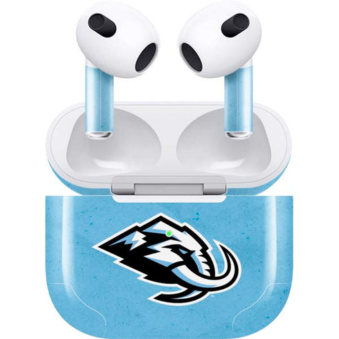 NHL Utah Mammoth Distressed Blue Apple AirPods (3rd Gen 2021) Skin