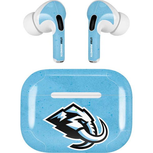 NHL Utah Mammoth Distressed Blue AirPods Skins