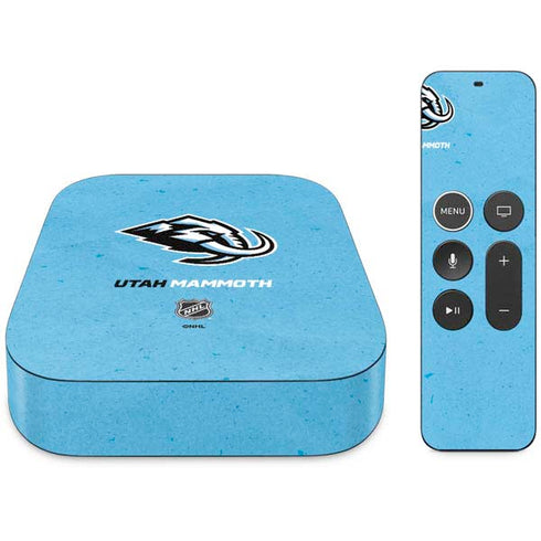 NHL Utah Mammoth Distressed Blue Apple TV Skin