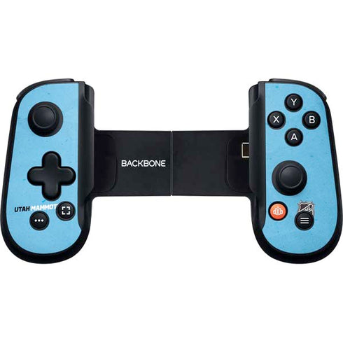 NHL Utah Mammoth Distressed Blue Backbone One for iPhone Game Controller Skin