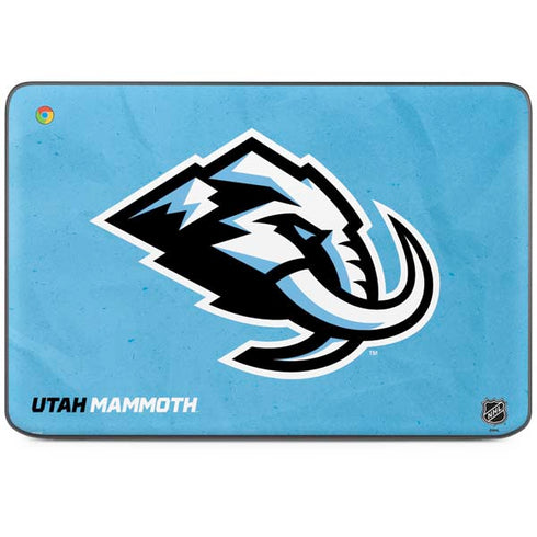 NHL Utah Mammoth Distressed Blue HP Chromebook Skin