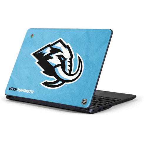 NHL Utah Mammoth Distressed Blue Samsung Chromebook Skin
