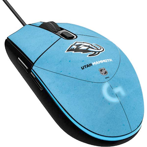 NHL Utah Mammoth Distressed Blue G203 Prodigy RGB Wired Gaming Mouse Skin