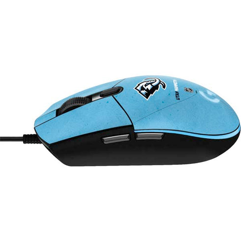 NHL Utah Mammoth Distressed Blue G203 Prodigy RGB Wired Gaming Mouse Skin