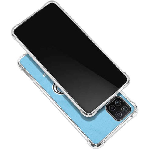 NHL Utah Mammoth Distressed Blue Galaxy A12 Clear Case