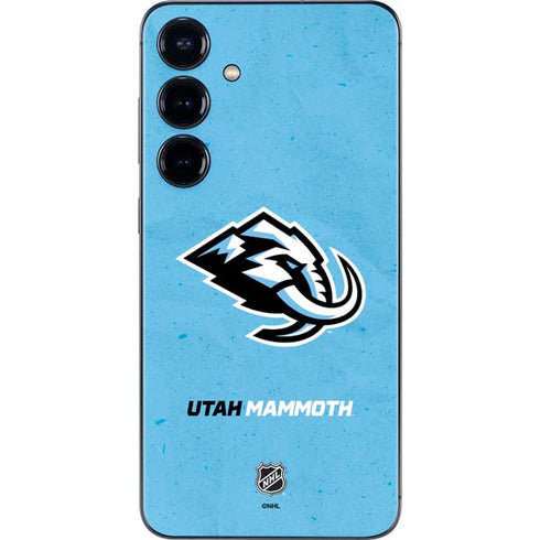 NHL Utah Mammoth Distressed Blue Galaxy A16 5G Skin