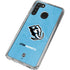 NHL Utah Mammoth Distressed Blue Galaxy A21 Clear Case