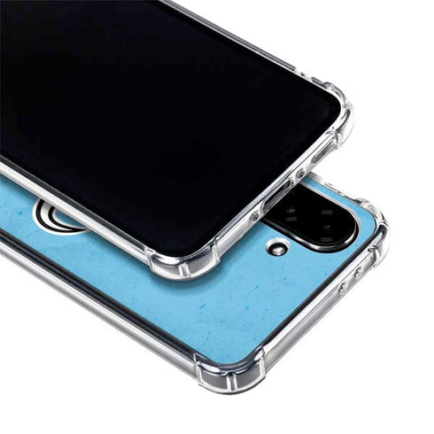 NHL Utah Mammoth Distressed Blue Galaxy A36 5G Clear Case