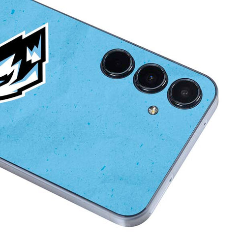 NHL Utah Mammoth Distressed Blue Galaxy A55 5G Skin