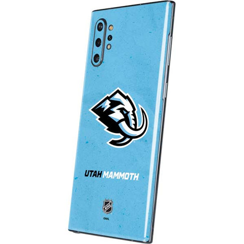 NHL Utah Mammoth Distressed Blue Galaxy Note 10 Plus Skin