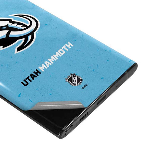 NHL Utah Mammoth Distressed Blue Galaxy Note 10 Skin