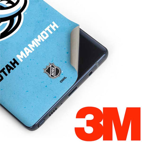 NHL Utah Mammoth Distressed Blue Galaxy Note 9 Skin