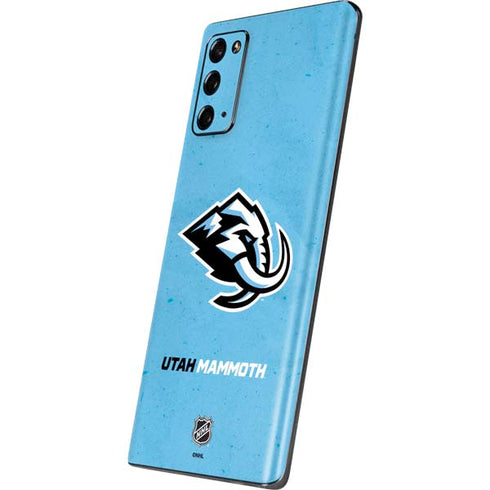 NHL Utah Mammoth Distressed Blue Galaxy Note20 5G Skin
